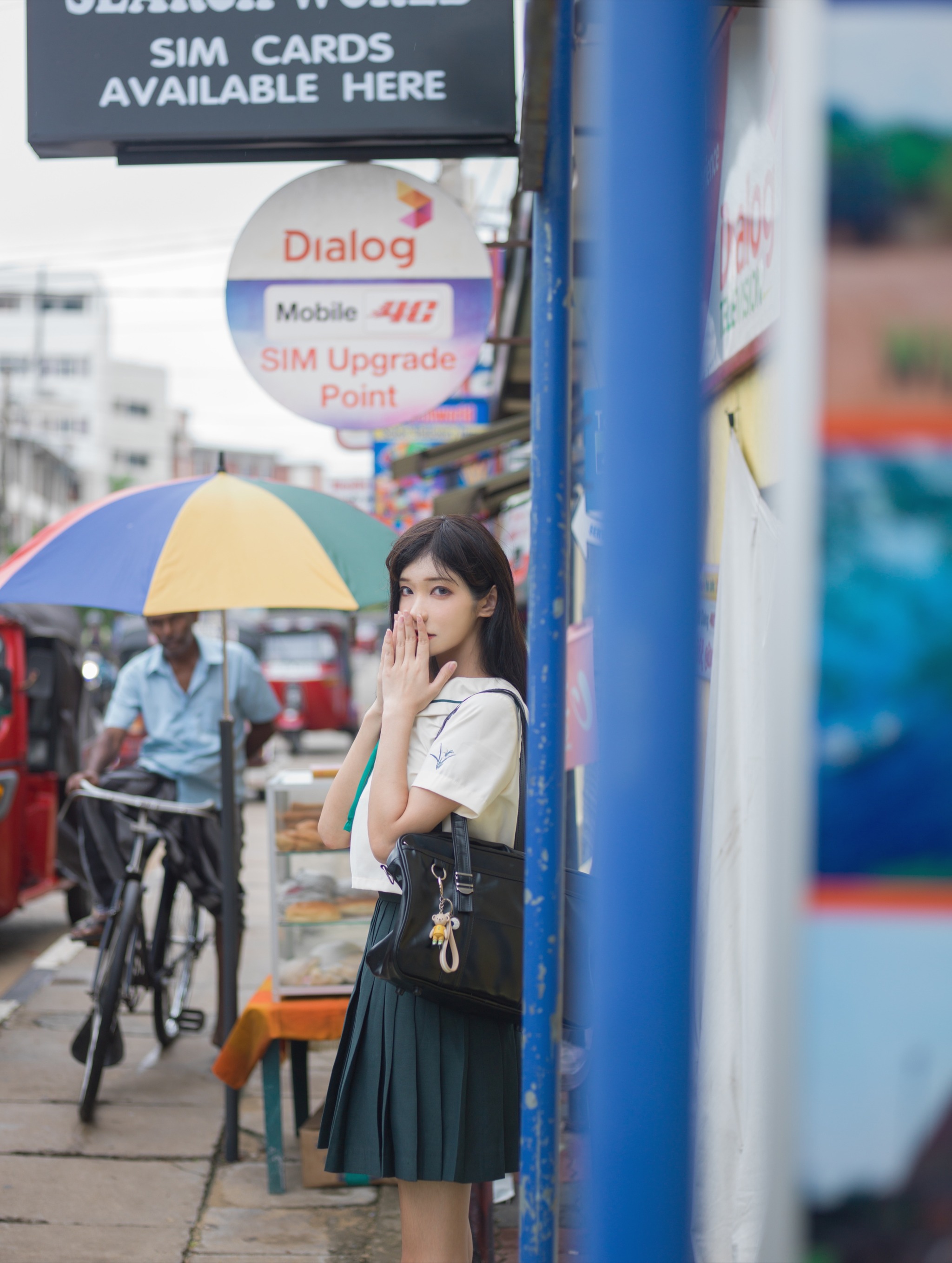 图片[1]-南桃Momoko – NO.057 绿jk [14P]-XikXak